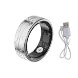 Smart Ring Men Women, Heart Rate and Blood Oxygen Monitor, 5ATM Waterproof, Multi-sport Mode,Photo Control Brush Video