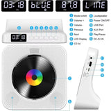 Portable Bluetooth Desktop CD Player for Home Timer Built-in HiFi Speakers with LCD Screen Display Boombox FM Rad
