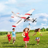 FX801 DIY Plane 2.4GHz 2CH EPP Craft Electric RC Glider Airplane Outdoor Fixed Wing Aircraft for Kids