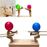 Balloon Bamboo Man Handmade Woodbots Fencing Wooden Bots Battle