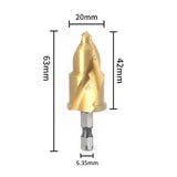 New hexagonal handle PPR lifting bit, water pipe woodworking reamer, chamferer, step drill 20/25/32mm, Hand Tool Wireless