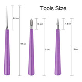 5PCS Set Diamond Tipped Bead Reamer Beading Hole Enlarger Tool for Glass Plastic Metal Wood Beads
