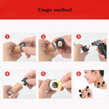 30pcs/Set Self-stick Mini Moxa Tube Acupuncture Massage Stick-on Moxibustion Roll Sticks Mugwort Artemisia Burner Box Device