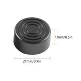 3PCS/6PCS/9PCS Footswitch Topper Protector ABS Bumpers for Guitar Effect Pedal Black Key Cap