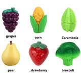 Children's Fruits Vegetables Cut And Play House Simulation Kitchen Toys 25-Piece Set Suitable For Children