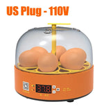 6/9/12 Eggs Fully Automatic Turning Incubator - Digital Temp Control for Farm Animals. Ideal Hatchery Brooder.