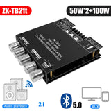 ZK-TB21 2x50W+100W Power Audio Stereo Amplifier Board Bass AMP AUX 2.1 Channel Bluetooth-compatible5.0 Subwoofer Speaker Module