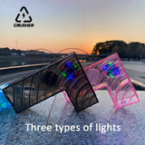 CRUSHER L Shaped Acrylic Hookah Set with LED Lights Smoking Water Pipe Narguile Complete for Party Pipes Accessories