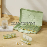 21/28Grid Portable 7 Days Week with Reminder Dispenser Three Meals A Day Medicine Storage and Packaging Box