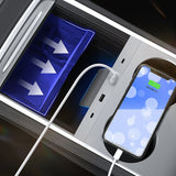 Top-Intelligent Docking Station Tesla 27W Charger USB Shunt Hub For 3 2021 2022 Model Y Central Control Splitter