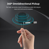 Sports Camera Clip-on Lapel Mic Plug-and Play Pickup Noise Reduction External Microphone for SJCAM SJ20/C200PRO