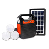 Emergency Lighting 2pcs/3pcs LED Bulbs with Solar Power Panel Generator Kit USB Charger FM Radio Camping Outdpper Home System