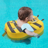 Mambobaby Non-Inflatable Waterproof Swimming Ring - Kids Swim Trainer for 3-72 Months Baby Girls