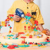 Children Electric Drill Toolbox Driller Games Tool Toy for Boys 4 6 Years Old Montessori Screw Puzzle Kid Pretend Play Toys Gift