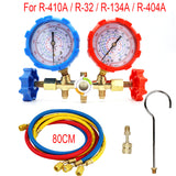 3 Way AC Diagnostic Set for Freon Charging Fits R32 R410a R-404A R-134a Refrigeration Manifold Gauge Air