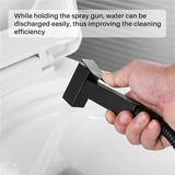 Solid Brass Square Black Sprayer Handheld Bidet Head Shower