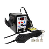 750W Soldering Station 2 In 1 Digital ESD Antistatic Hot Air Blower Heat Gun Welding Solder Iron SMD Desoldering Rework Tool