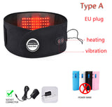 Electric Heating Massage Belt Decompression Lumbar Back Waist Massager Support Vibration Physiotherapy Spine Protect Pain Relief
