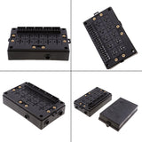 Top-10X Relay Socket Black Box 18 Way Blade Fuse Holder Car Insurance For Automotive Marine