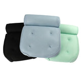 Square Memory Soft 3d Air Mesh Washable Spa Bath Pillow With Head Neck Shoulder
