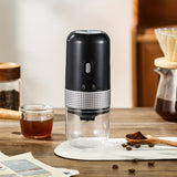 1pc, Electric Coffee Grinder, Adjustable Coffee Bean Grinder, Spice Grinder, One Touch Coffee Mill, Portable Ceramic Conical Burr Coffee Grinder For Camping Kitchen  Travel Coffee Make