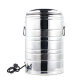Big size milk tea thermos barrel 50L soup bucket for hot food with tap