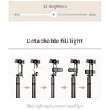 Mini Tripod L15 Selfie Stick Foldable Photo Live with Fill Light Wireless Bluetooth Remote Shutter For IOS Android Smartphones