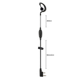 Retevis Walkie Talkie Earphones RE-3120 K - Dual Pin Ear Hook - J9118