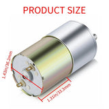 DC 12V 30RPM Gear High Torque Electric Mini Speed Reduction Geared Motor Eccentric Output Shaft 37mm Gearbox