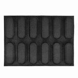 Silicone Pan-Non-Stick Perforated French Pan Forms,Hot Dog , Baking Liners Mat Bread Mould