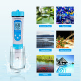 Smart BT 6 in1 Ph PH/ EC/ TDS/ SALT/ S.G/ Temperature Tester Pool Monitor Water Quality Detector