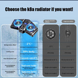 K8A Magnetic Phone Coog Fan Game Cooler with Temperature Display Phone/Tablet Radiator