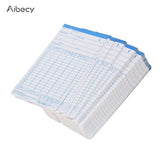 90pcs/ Pack Cards Timecards Monthly 2-sided 18 * 8.4cm for Employee Attendance Time Clock Recorder