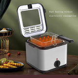 110V/220V 1000W Electric Fryer less French Fries Chicken Frying Grill Multi-function Household Commercial Hot Pot Oven