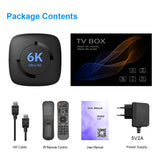 Smart TV BOX Android 10.0 4GB RAM 64GB ROM H616 Quad Core 2.4G/5G Wifi 6K Media player Set Top Box