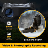 Infrared Digital Night Vision Binoculars 2.5" 1080P HD 4X Digital Zoom 600m Full Dark Night Vision Goggles Video Record for Hunt