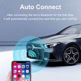 CarKit 5.0 4.0 Wired to Wireless CarPlay Adapter Smart Car Ai Box Auto Dongle Multimedia Player for iOS & Android