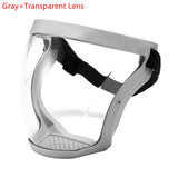 Security Protection Transparent Full Face Shield Safety Glasses Protective Cover Windproof Anti-Fog Eye Protection Face Mask
