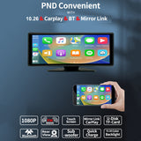 12-24V Multimedia Player for Most Vehicles 10.26 inch Toucreen Car Stereo with Apple CarPlay/Android Auto Mirror k