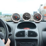 3Pcs/Set Mini Thermometer Hygrometer Durable Quartz Clock Car Digital Practical Dashboards For Auto Boat