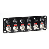 3 Gang/6 Gang Panel 12V/24V On/Off Rocker Toggle Switch with 10A Fuse Racing Cars RV Camper Marine Boat Yacht