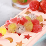 Cube Tray With Lid Stars Moons Love Hearts Shape 24 Cavity Silicone Safe Durable Whiskey Ice Ball Maker Kitchen
