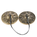 2.6in/6.5cm Handcrafted Tibetan Meditation Tingsha Cymbal Bell with The Eight Auspicious Buddhist Lucky Symbols