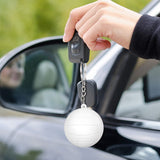 24 Pack White Keychains,Mini Volleyball Stress Keychains,Sports Ball Keychains,School Carnival Reward