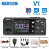 ABBREE AR-2520 25W Mobie Air 108-520MHz Full Band 999 Channels Amateur GPS Car Radio Station with Mic
