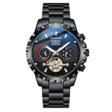 GUANQIN Men's Military Watch High Quality Automatic Mechanical Bracelet Stainless Steel Sapphire Automatic Mechanical Movement