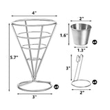 Basket Single Head Rack French Fries Cups Fried Chicken Cooked Food Display Stand