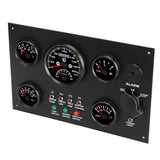 Boat Instrument Panel Low Voltage Alarm DC12V Oil Level Display IP67 Waterproof Marine Instrument Panel Rust Proof for Engines