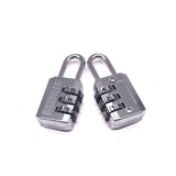 Mini Alloy Padlock 3/4 Digit Dial Combination Password Code Number Safety Travel Security Lock for Lage Suitcase Drawer