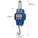 Heavy Duty Hanging Hook Scales Crane Scale Electronic Digital Stainless Steel Weight 300kg Portable